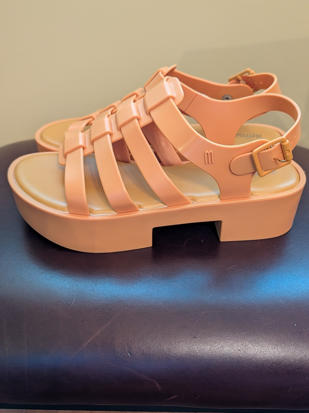 Melissa Women’s Mustard Jelly Platform Sandals